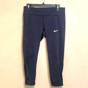 Nike Women’s Dri Fit Leggings size M navy blue